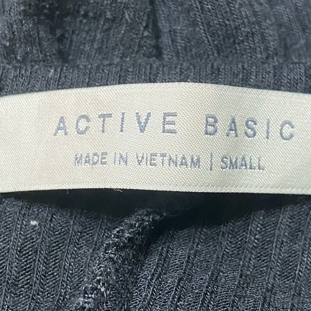 Active Basic Women's Small Unitard Black Ribbed Athleisure Training Bodycon Gym - Picture 5 of 7